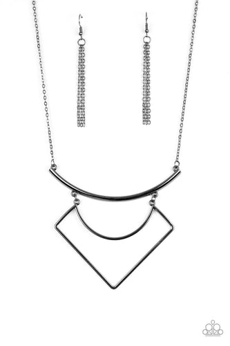 Egyptian Edge - Black-Jewelry-Just Because Jewels, Paparazzi Accessories-Just Because Jewels