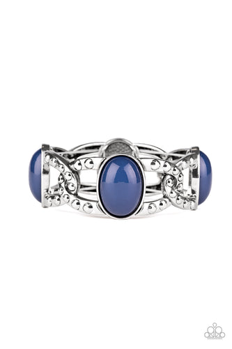 Dreamy Gleam - Blue-Jewelry-Just Because Jewels, Paparazzi Accessories-Just Because Jewels