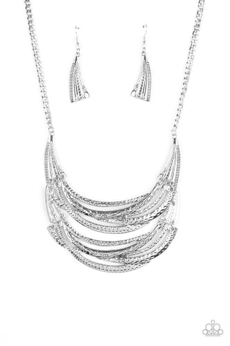 Read Between the VINES - Silver-Jewelry-Just Because Jewels, Paparazzi Accessories-Just Because Jewels