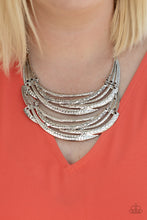 Load image into Gallery viewer, Read Between the VINES - Silver-Jewelry-Just Because Jewels, Paparazzi Accessories-Just Because Jewels