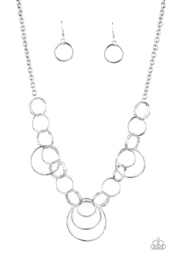 Ringing Relic - Silver-Jewelry-Just Because Jewels, Paparazzi Accessories-Just Because Jewels