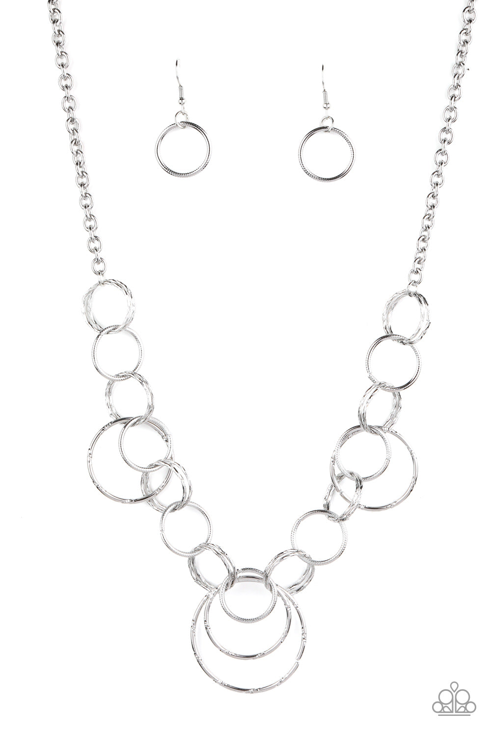 Ringing Relic - Silver-Jewelry-Just Because Jewels, Paparazzi Accessories-Just Because Jewels