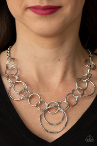 Ringing Relic - Silver-Jewelry-Just Because Jewels, Paparazzi Accessories-Just Because Jewels