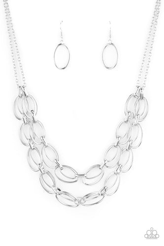 Status Quo - Silver-Jewelry-Just Because Jewels, Paparazzi Accessories-Just Because Jewels