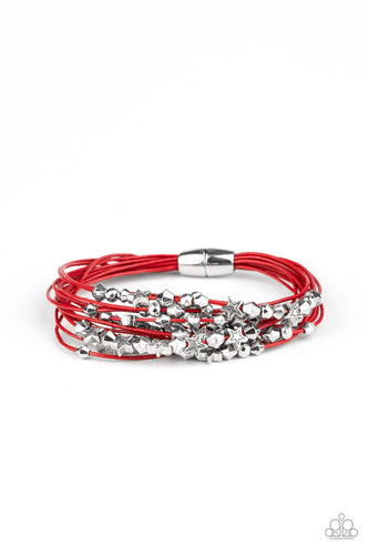 Star-Studded Affair - Red-Jewelry-Just Because Jewels, Paparazzi Accessories-Just Because Jewels
