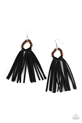 Easy To PerSUEDE - Black-Jewelry-Just Because Jewels, Paparazzi Accessories-Just Because Jewels