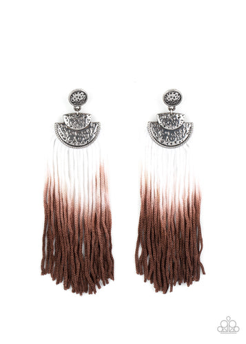 DIP It Up - Brown-Jewelry-Just Because Jewels, Paparazzi Accessories-Just Because Jewels
