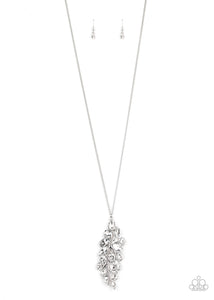 Take a Final BOUGH - White-Jewelry-Just Because Jewels, Paparazzi Accessories-Just Because Jewels