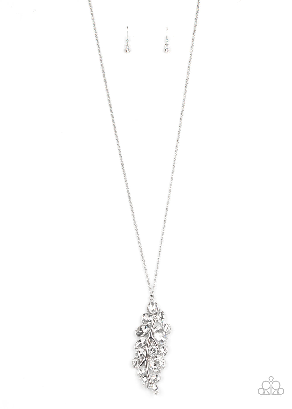 Take a Final BOUGH - White-Jewelry-Just Because Jewels, Paparazzi Accessories-Just Because Jewels