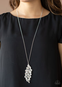 Take a Final BOUGH - White-Jewelry-Just Because Jewels, Paparazzi Accessories-Just Because Jewels