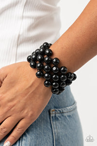 Tiki Tropicana - Black-Jewelry-Just Because Jewels, Paparazzi Accessories-Just Because Jewels