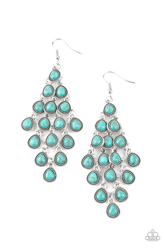 Rural Rainstorms - Blue-Jewelry-Just Because Jewels, Paparazzi Accessories-Just Because Jewels