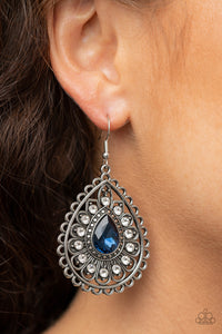 Eat, Drink, and BEAM Merry - Blue-Jewelry-Just Because Jewels, Paparazzi Accessories-Just Because Jewels
