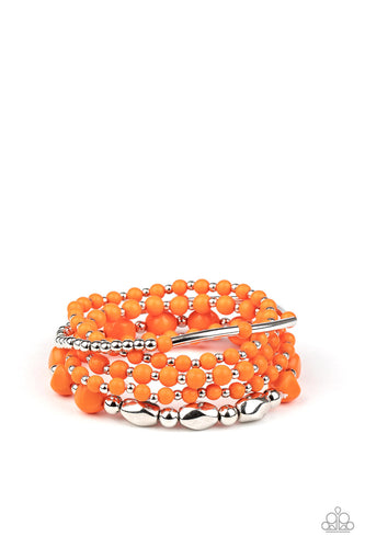 Vibrantly Vintage - Orange-Jewelry-Just Because Jewels, Paparazzi Accessories-Just Because Jewels