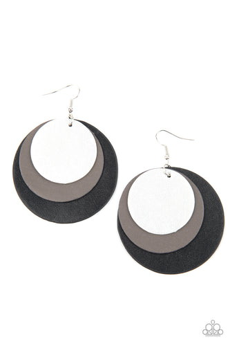 LEATHER Forecast - Black-Jewelry-Just Because Jewels, Paparazzi Accessories-Just Because Jewels