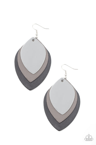Light as a LEATHER - Black-Jewelry-Just Because Jewels, Paparazzi Accessories-Just Because Jewels