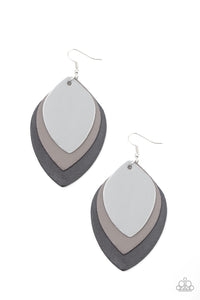 Light as a LEATHER - Black-Jewelry-Just Because Jewels, Paparazzi Accessories-Just Because Jewels