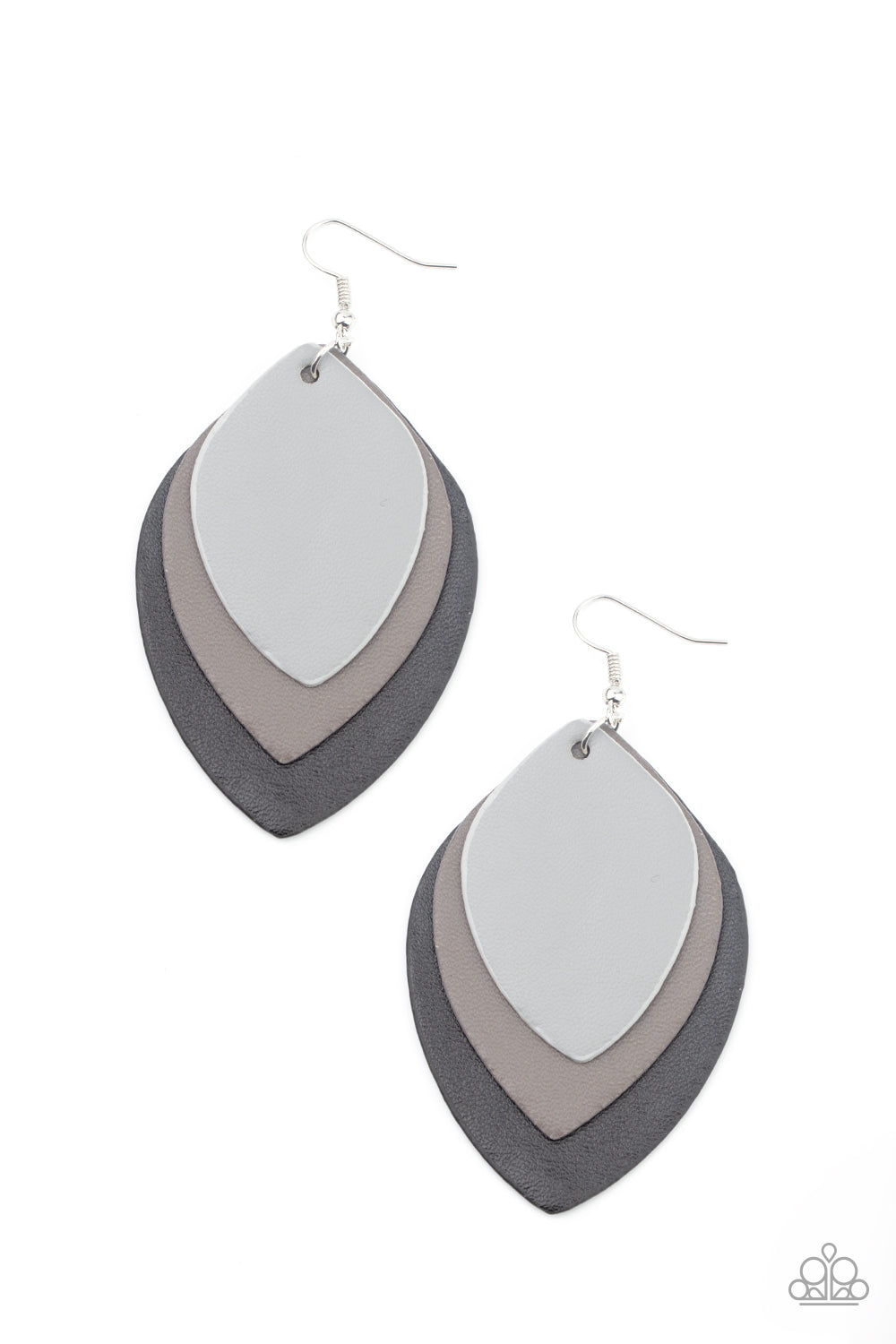 Light as a LEATHER - Black-Jewelry-Just Because Jewels, Paparazzi Accessories-Just Because Jewels