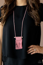 Load image into Gallery viewer, Between You and MACRAME - Pink-Jewelry-Just Because Jewels, Paparazzi Accessories-Just Because Jewels