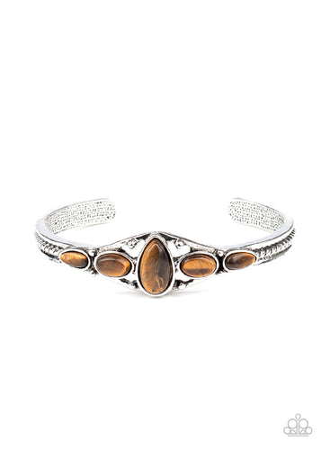Dream Beam - Brown-Jewelry-Just Because Jewels, Paparazzi Accessories-Just Because Jewels
