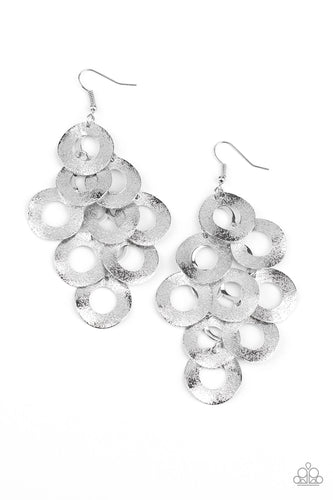 Scattered Shimmer - Silver-Jewelry-Just Because Jewels, Paparazzi Accessories-Just Because Jewels