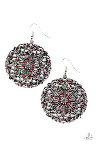 Oh MANDALA! - Red-Jewelry-Just Because Jewels, Paparazzi Accessories-Just Because Jewels