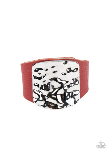 Brighten Up - Red-Jewelry-Just Because Jewels, Paparazzi Accessories-Just Because Jewels