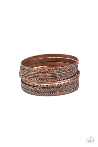 Relics On Repeat - Copper-Jewelry-Just Because Jewels, Paparazzi Accessories-Just Because Jewels