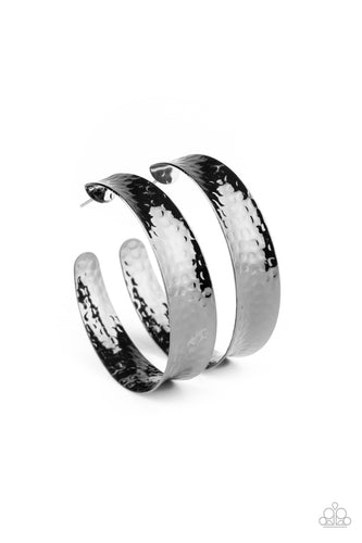 Fearlessly Flared - Black-Jewelry-Just Because Jewels, Paparazzi Accessories-Just Because Jewels