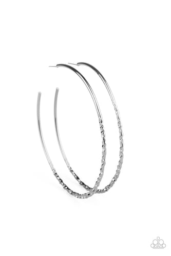 Embellished Edge - Black-Jewelry-Just Because Jewels, Paparazzi Accessories-Just Because Jewels