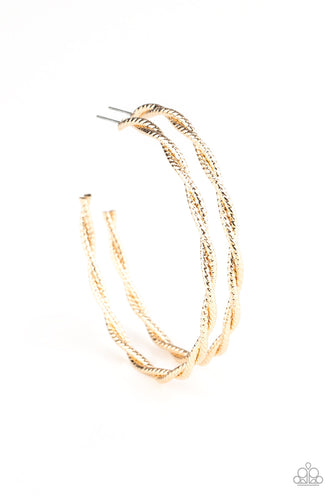 Totally Throttled - Gold-Jewelry-Just Because Jewels, Paparazzi Accessories-Just Because Jewels