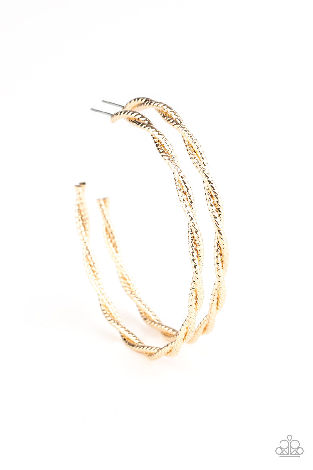 Totally Throttled - Gold-Jewelry-Just Because Jewels, Paparazzi Accessories-Just Because Jewels