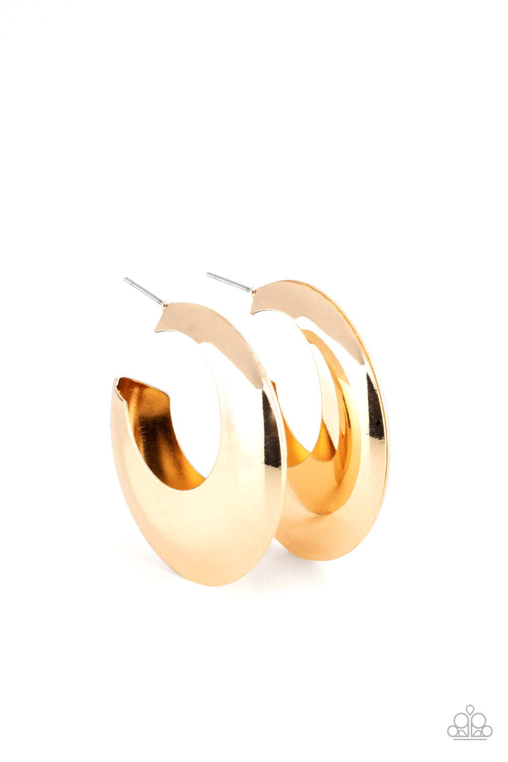 Chic CRESCENTO - Gold-Jewelry-Just Because Jewels, Paparazzi Accessories-Just Because Jewels