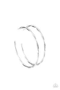 Out of Control Curves - Silver-Jewelry-Paparazzi Accessories-Just Because Jewels