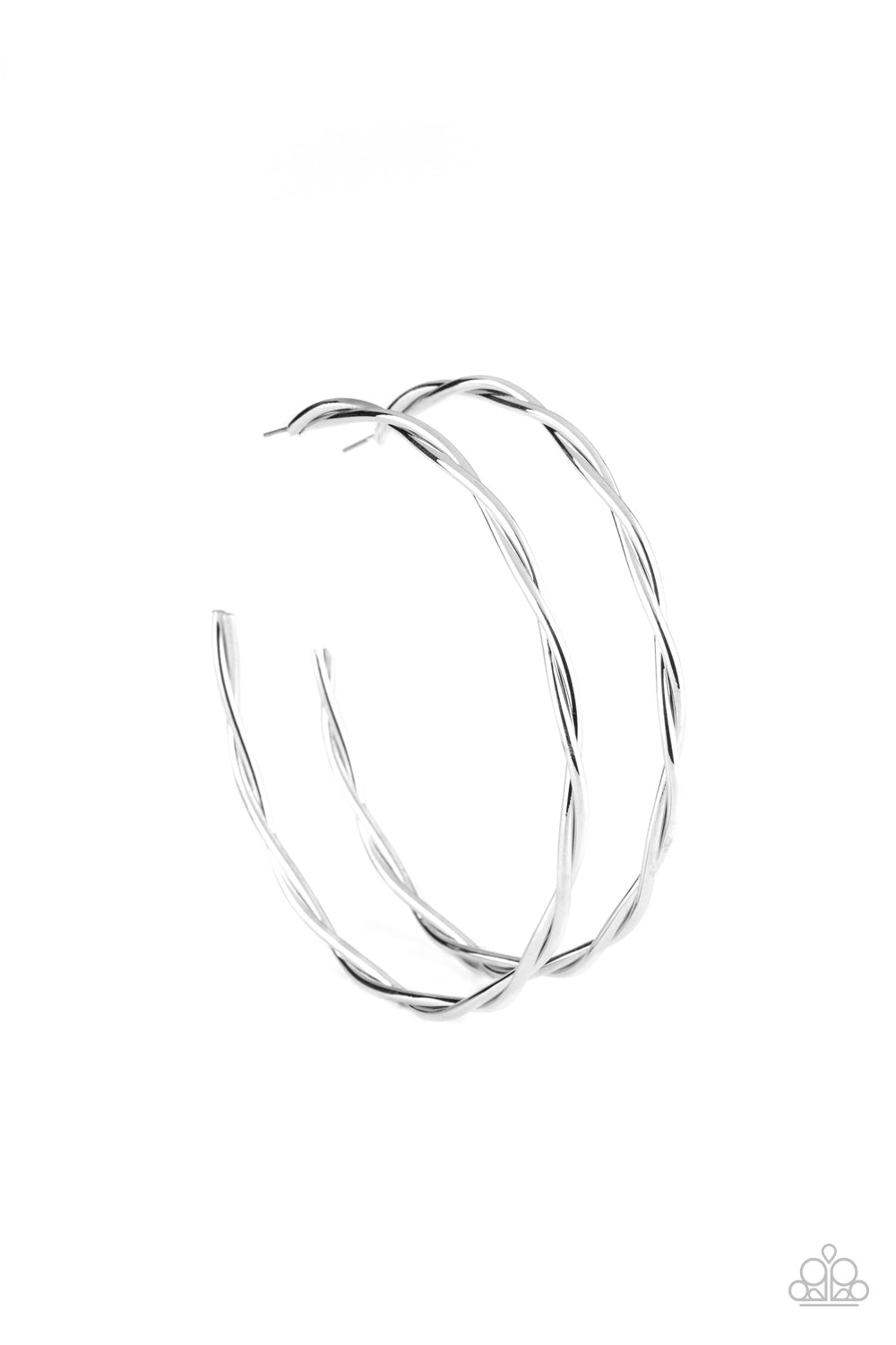 Out of Control Curves - Silver-Jewelry-Paparazzi Accessories-Just Because Jewels