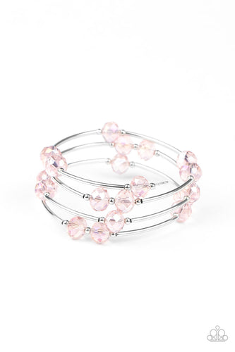 Dreamy Demure - Pink-Jewelry-Just Because Jewels, Paparazzi Accessories-Just Because Jewels