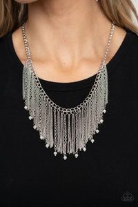 Cue The Fireworks - White-Jewelry-Just Because Jewels, Paparazzi Accessories-Just Because Jewels