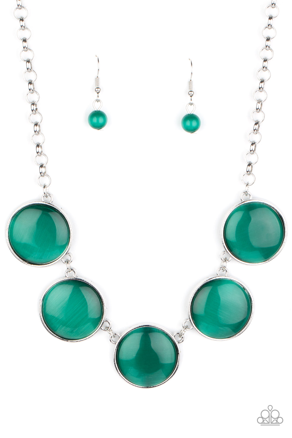 Ethereal Escape - Green-Jewelry-Just Because Jewels, Paparazzi Accessories-Just Because Jewels
