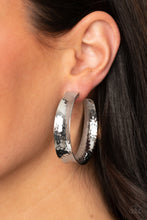 Load image into Gallery viewer, Fearlessly Flared - Silver-Jewelry-Just Because Jewels, Paparazzi Accessories-Just Because Jewels