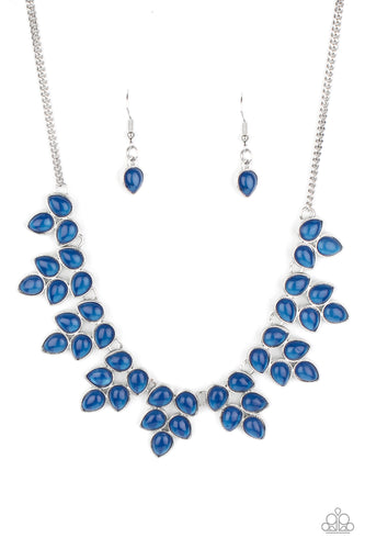 Hidden Eden - Blue-Jewelry-Just Because Jewels, Paparazzi Accessories-Just Because Jewels