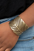 Load image into Gallery viewer, Where Theres a QUILL, Theres a Way - Brass-Jewelry-Just Because Jewels, Paparazzi Accessories-Just Because Jewels
