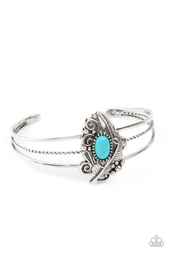 Sahara Solstice - Blue-Jewelry-Just Because Jewels, Paparazzi Accessories-Just Because Jewels