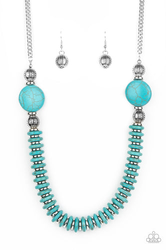 Desert Revival - Blue-Jewelry-Just Because Jewels, Paparazzi Accessories-Just Because Jewels