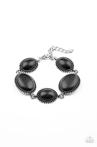 River View - Black-Jewelry-Just Because Jewels, Paparazzi Accessories-Just Because Jewels