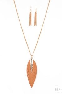 Quill Quest - Gold-Jewelry-Just Because Jewels, Paparazzi Accessories-Just Because Jewels