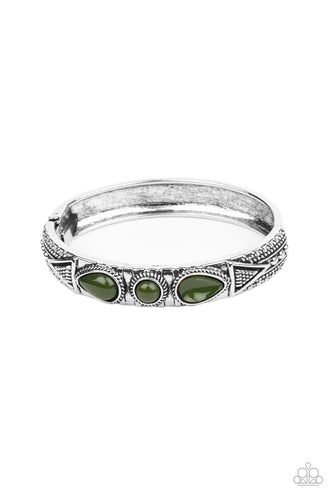 Radiant Ruins - Green-Jewelry-Just Because Jewels, Paparazzi Accessories-Just Because Jewels