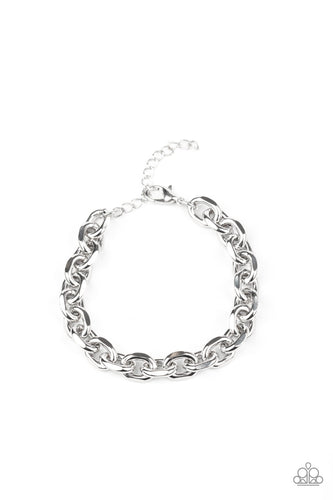 Titanium Titan - Silver-Jewelry-Just Because Jewels, Paparazzi Accessories-Just Because Jewels