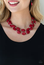 Load image into Gallery viewer, Two-Story Stunner - Red-Jewelry-Just Because Jewels, Paparazzi Accessories-Just Because Jewels