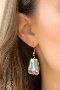 Iridescently Ice Queen - Copper-Jewelry-Just Because Jewels, Paparazzi Accessories-Just Because Jewels