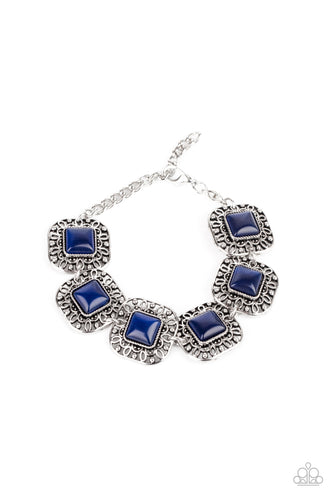Dreamy Destinations - Blue-Jewelry-Just Because Jewels, Paparazzi Accessories-Just Because Jewels